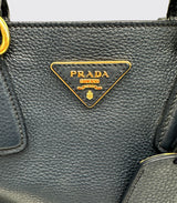 Prada Convertabel Tote Navy Blue
