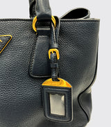 Prada Convertabel Tote Navy Blue