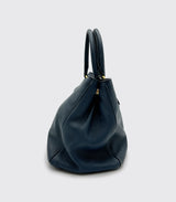 Prada Convertabel Tote Navy Blue