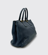 Prada Convertabel Tote Navy Blue