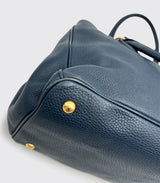 Prada Convertabel Tote Navy Blue