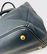 Prada Convertabel Tote Navy Blue