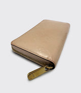 Louis Vuitton Cream White Vernis Zippy Wallet